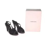 Costume National, Sandals with Heels Suede Black