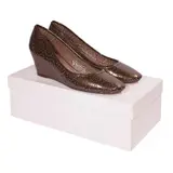 On Pedder, Tobacco Wedge Shoes