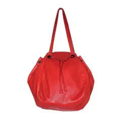 Jil Sander, leather bag red