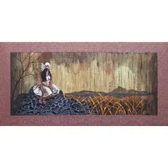 Aldron Anchinges, The Nature of Sovereign Beauty, acrylic on canvas