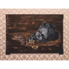 Aldron Anchinges, Endangered Bee-auty, acrylic on canvas