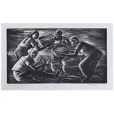 Fish Vendors by Anita Magsaysay-Ho, print, 218/400, offered Oct 2020