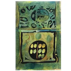 Domino Series by Raul Isidro, acrylic on canvas, offered Oct 2020