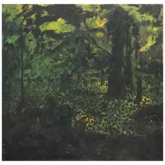 Dark Greenery by Marcial Pontillas, oil on canvas, offered Oct 2020