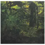 Dark Greenery by Marcial Pontillas, oil on canvas, offered Oct 2020