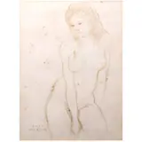 José T. Joya, Nude, graphite on paper
