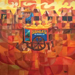Sorbetero by Togonon, oil on canvas, offered Oct 2020