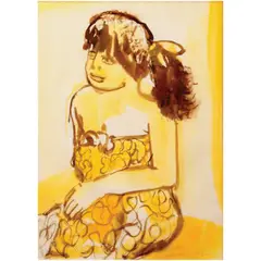 Woman by Hermès Alègrè, watercolor, offered Oct 2020