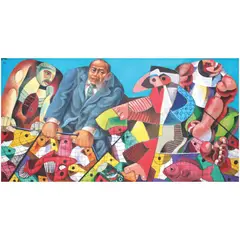 Abba Yahuwah is the Life by William Yu, oil on canvas, offered Oct 2020