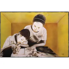 Renato Balute, Lapis at Papel, oil on canvas
