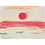 Valencia Ayala, Sunset, watercolor on paper