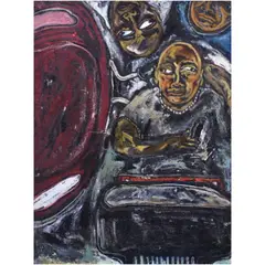 Toda Lounge by Daniel Coquilla, oil on canvas, offered Oct 2020