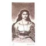 Benedicto Cabrera, Untitled (Woman), etching, 191/200