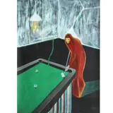 Rodel Tapaya, Untitled (Pool), pastel on paper