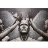 E.J Cabangon, Heaven and Hell’s Whirl, mixed media