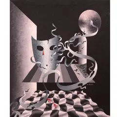 Danny Sillada, Cecilia’s Red Tears, oil on canvas
