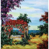 Carlos Rocha, The Gazebo, acrylic on canvas