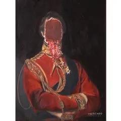 A Valiant Role for the Milksop Actor by Tony Mercado, oil on canvas, offered Oct 2020