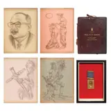 Galo B. Ocampo, Sketch book with four pastel paintings &  AAP Medal