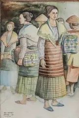 Elmer Gernale, Opiate, watercolor on paper