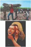 Noah Sian, a) Sakada b) The Persona and the Person, acrylic on canvas