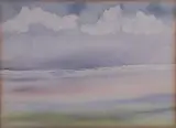 Claude Desjardins, Seascape, watercolor on paper