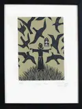 John Pule and Gregory O’Brien, Maea Tino, etching, aquatint and viscosity roll