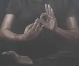 Bembol Dela Cruz, Dharmachakra Mudra, oil on canvas