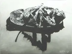 Untitled (Cockroach) by Ciron Señeres, oil on canvas, offered Mar 2020