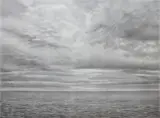 Patrick Gläscher, Rio de la Plata (Landscape Series), graphite on board