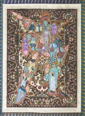 From The Inside Out by Dexter Sy, mixed media on canvas and carpet, offered Mar 2020