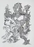 Gabriel Tiongson, Untitled, gnome ink on paper