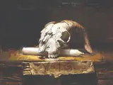 Danilo Arriola, Untitled / Skull II, oil on canvas