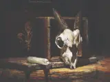 Danilo Arriola, Untitled / Skull I, oil on canvas