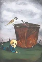 Untitled by Ren Quinio, oil on canvas, offered Mar 2020