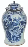 Untitled by Blue and White Temple Jar with Lid Qing Dynasty, porcelain, offered Mar 2020