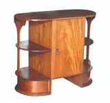 Art Deco Telephone Table ca. 1920 - 1930, Untitled, narra, oiled, lightly stained