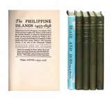 Blair and Robertson, The Philippine Islands, 55 volumes hardbound (mint condition) (five volumes in photo) second print edition serial number 141