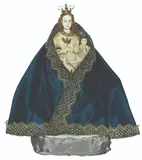 A Virgin and Child, Hispano-Philippine, ivory heads and hands