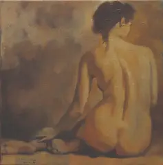 Nude by Jim Orencio, oil on canvas, offered Jan 2020