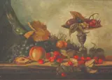 F. Santy, Bodegón, oil on canvas