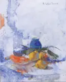 Angel Pintado Sevilla, Still Life, oil on board