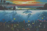 Sammy Buendios, Imaginary Oceanworld, oil on canvas