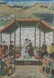 Unidentified Persian Artist, Father’s Blessing, print