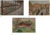 a) Rustic 1 
b) Rustic 2
c) Rural Scene by Unidentified artist, watercolor on paper, offered Jan 2020