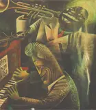 Unidentified artist, Jazz Musicians, print reproduction
