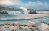 Harry Tomas, Seascape, oil on canvas