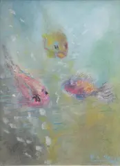 Nettie Laya-Vecin, Untitled, Pastel on paper
