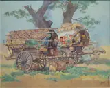 Zeny Laygo, Vendor, oil on canvas