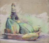 Still Life by Diosdado M. Lorenzo, pastel on paper, offered Apr 2019